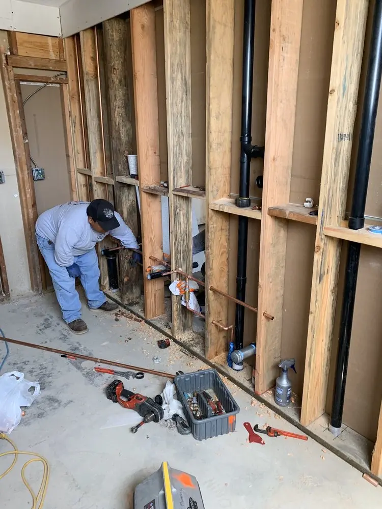 Commercial rough-in plumbing for Water Heater Replacement in Northwoods